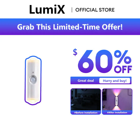 “Buy One Get One Free – Rechargeable Smart LED Night Light with Motion Sensor – RGB Gradient Ambient Lighting, Dimmable Wall Lamp, Stick Anywhere Magnetic Design, Long Battery Life & Auto-On Mode, Ideal for Bedroom, Stairs, Entryway & Holiday Decor